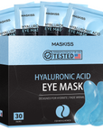 Maskiss Under Eye Patches (30 Pairs), Hyaluronic Acid Eye Masks for Dark Circles Puffy Eyes Undereye Bags, Collagen Eye Patches for Wrinkles and Hydrate, Skin Care Gift for Her