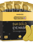 Maskiss 24k Gold Under Eye Patches (15 Pairs), eye mask, Collagen Skin Care Products, Eye Patches for Puffy Eyes, eye masks for dark circles and puffiness