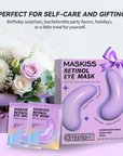 Maskiss Retinol Under Eye Patches (24 Pairs), Purple Eye Masks for Dark Circles, Puffy Eyes & Wrinkles, Firming Collagen Eye Patches